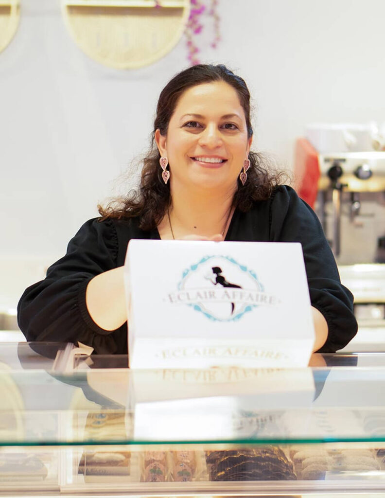 Sofia Chatzivasiloglou — founder and pastry chef of Éclair Affaire Weston